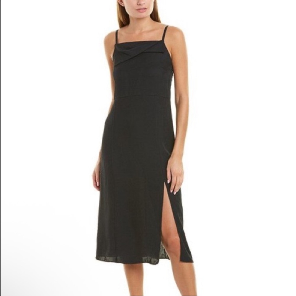 Vince Black Spaghetti Strap Slip Dress for Cocktail